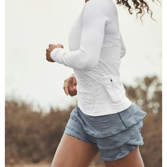 Athleta Stealth Navy Polka Dot Striped Pattern Tennis Skirt Skort - Picture 7 of 7